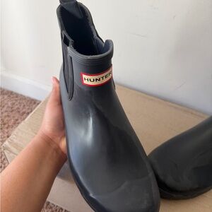 Hunter Classic Black Ankle Boots